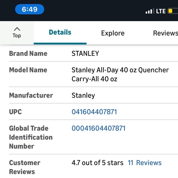 NIB! $40 Stanley All Day 40 oz Quencher Carry-All | Crossbody Bag with Strap - Picture 7 of 7